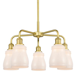 A thumbnail of the Innovations Lighting 516-5CR-15-23 Ellery Chandelier Satin Gold / White