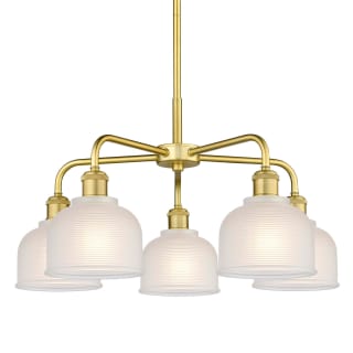 A thumbnail of the Innovations Lighting 516-5CR-15-24 Dayton Chandelier Satin Gold / White