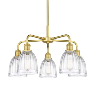 A thumbnail of the Innovations Lighting 516-5CR-15-24 Brookfield Chandelier Satin Gold / Clear