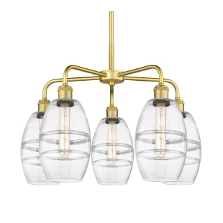 A thumbnail of the Innovations Lighting 516-5CR-14-24 Vaz Chandelier Satin Gold / Clear