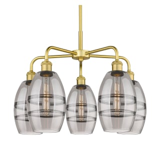 A thumbnail of the Innovations Lighting 516-5CR-14-24 Vaz Chandelier Satin Gold / Smoked