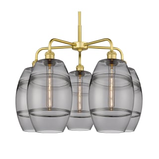 A thumbnail of the Innovations Lighting 516-5CR-15-26 Vaz Chandelier Satin Gold / Smoked