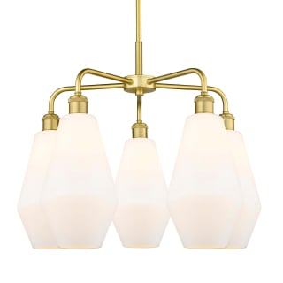A thumbnail of the Innovations Lighting 516-5CR-20-25 Cindyrella Chandelier Satin Gold / Cased Matte White