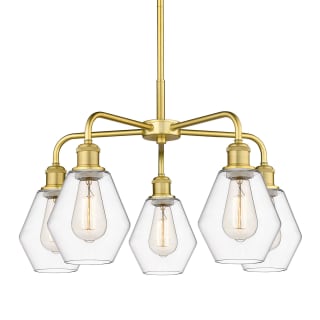 A thumbnail of the Innovations Lighting 516-5CR-16-24 Cindyrella Chandelier Satin Gold / Clear
