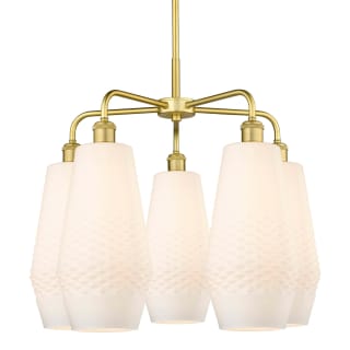 A thumbnail of the Innovations Lighting 516-5CR-22-25 Windham Chandelier Satin Gold / White