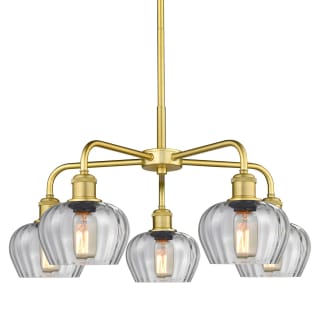A thumbnail of the Innovations Lighting 516-5CR-14-25 Fenton Chandelier Satin Gold / Clear