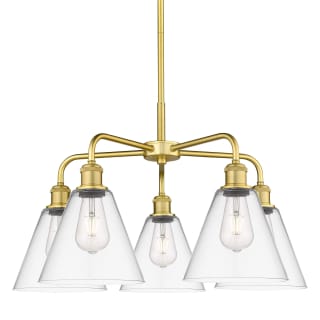 A thumbnail of the Innovations Lighting 516-5CR-16-26 Berkshire Chandelier Satin Gold / Clear