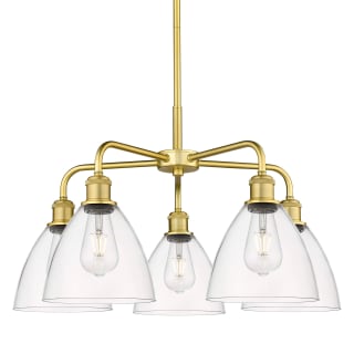 A thumbnail of the Innovations Lighting 516-5CR-16-26 Bristol Glass Chandelier Satin Gold / Clear