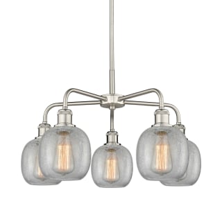 A thumbnail of the Innovations Lighting 516-5CR-15-24 Belfast Chandelier Satin Nickel / Clear Crackle