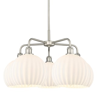 A thumbnail of the Innovations Lighting 516-5C-18-28-White Venetian-Indoor Chandelier Satin Nickel / White Venetian