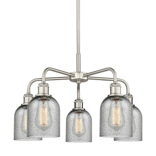 A thumbnail of the Innovations Lighting 516-5CR-15-23 Caledonia Chandelier Satin Nickel / Charcoal