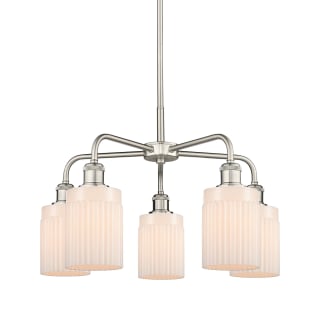 A thumbnail of the Innovations Lighting 516-5CR-15-23 Hadley Chandelier Satin Nickel / Matte White