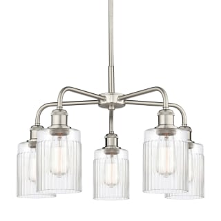 A thumbnail of the Innovations Lighting 516-5CR-15-23 Hadley Chandelier Satin Nickel / Clear