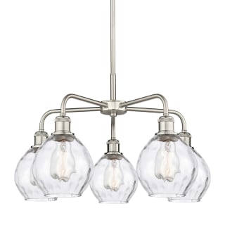 A thumbnail of the Innovations Lighting 516-5CR-15-24 Waverly Chandelier Satin Nickel / Clear