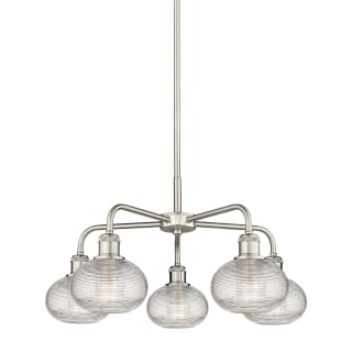 A thumbnail of the Innovations Lighting 516-5CR-13-24 Ithaca Chandelier Satin Nickel / Clear Ithaca