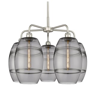 A thumbnail of the Innovations Lighting 516-5CR-15-26 Vaz Chandelier Satin Nickel / Smoked