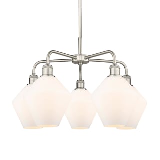 A thumbnail of the Innovations Lighting 516-5CR-17-26 Cindyrella Chandelier Satin Nickel / Cased Matte White