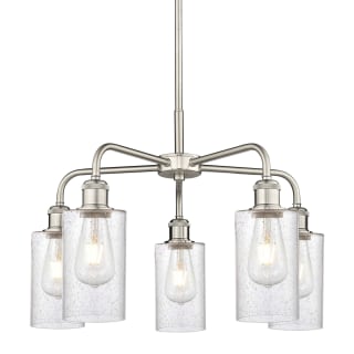 A thumbnail of the Innovations Lighting 516-5CR-15-22 Clymer Chandelier Satin Nickel / Seedy