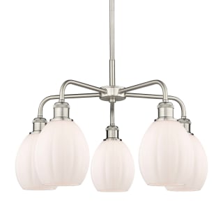 A thumbnail of the Innovations Lighting 516-5CR-16-24 Eaton Chandelier Satin Nickel / Matte White