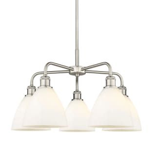 A thumbnail of the Innovations Lighting 516-5CR-16-26 Bristol Glass Chandelier Satin Nickel / Matte White