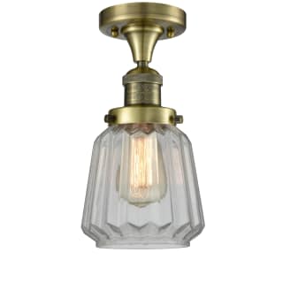 A thumbnail of the Innovations Lighting 517-1CH Chatham Antique Brass / Clear Fluted