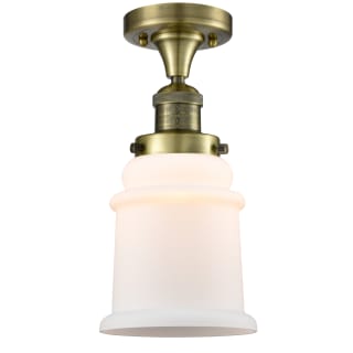 A thumbnail of the Innovations Lighting 517-1CH Canton Antique Brass / Matte White Cased