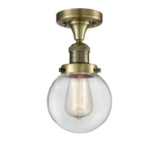 A thumbnail of the Innovations Lighting 517-1CH-6 Beacon Antique Brass / Clear