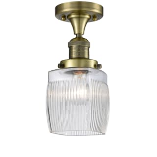 A thumbnail of the Innovations Lighting 517-1CH Colton Antique Brass / Clear Halophane