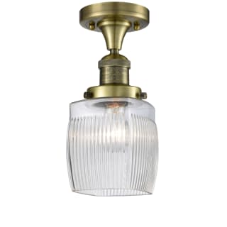 A thumbnail of the Innovations Lighting 517-1CH Colton Antique Brass / Clear Halophane