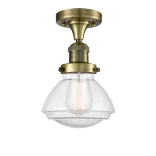 A thumbnail of the Innovations Lighting 517-1CH Olean Antique Brass / Seedy