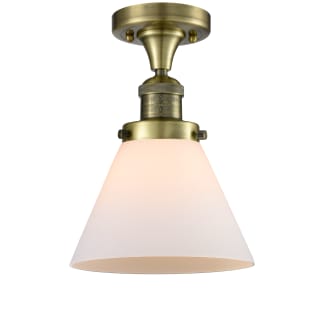 A thumbnail of the Innovations Lighting 517-1CH / Large Cone Antique Brass / Matte White Cased