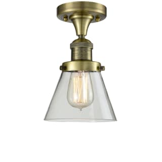 A thumbnail of the Innovations Lighting 517-1CH / Small Cone Antique Brass / Clear