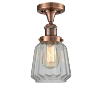 A thumbnail of the Innovations Lighting 517-1CH Chatham Antique Copper / Clear Fluted