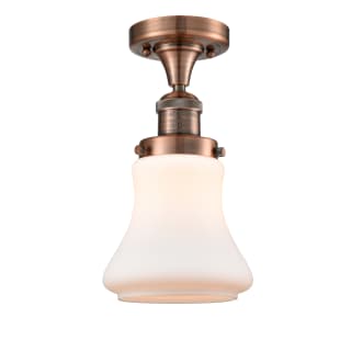 A thumbnail of the Innovations Lighting 517-1CH Bellmont Antique Copper / Matte White