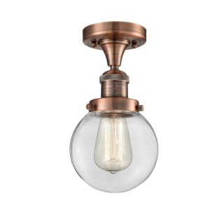A thumbnail of the Innovations Lighting 517-1CH-6 Beacon Antique Copper / Clear