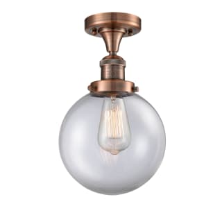 A thumbnail of the Innovations Lighting 517-1CH-8 Beacon Antique Copper / Clear