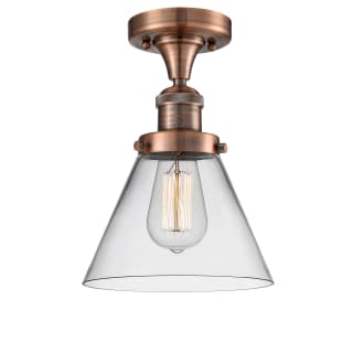 A thumbnail of the Innovations Lighting 517-1CH Large Cone Antique Copper / Clear
