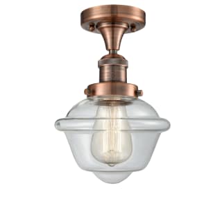 A thumbnail of the Innovations Lighting 517-1CH Small Oxford Antique Copper / Clear