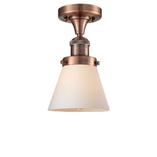 A thumbnail of the Innovations Lighting 517-1CH Small Cone Antique Copper / Matte White Cased