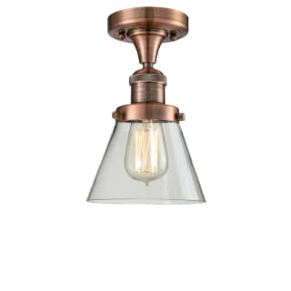 A thumbnail of the Innovations Lighting 517-1CH Small Cone Antique Copper / Clear