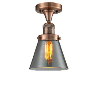 A thumbnail of the Innovations Lighting 517-1CH Small Cone Antique Copper / Smoked