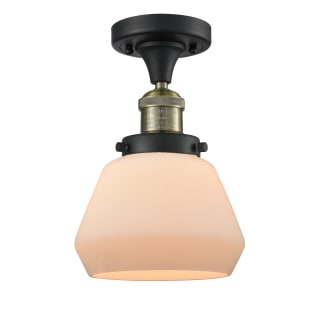 A thumbnail of the Innovations Lighting 517-1CH Fulton Black Antique Brass / Matte White Cased