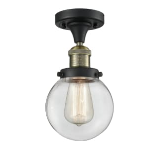 A thumbnail of the Innovations Lighting 517-1CH-6 Beacon Black Antique Brass / Clear