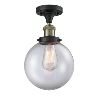 A thumbnail of the Innovations Lighting 517-1CH-8 Beacon Black Antique Brass / Clear