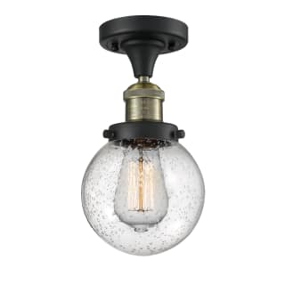 A thumbnail of the Innovations Lighting 517-1CH-6 Beacon Black Antique Brass / Seedy