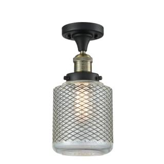 A thumbnail of the Innovations Lighting 517-1CH Stanton Black Antique Brass / Clear Wire Mesh