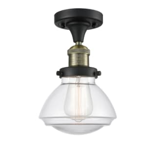 A thumbnail of the Innovations Lighting 517-1CH Olean Black Antique Brass / Clear