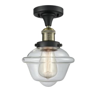 A thumbnail of the Innovations Lighting 517-1CH Small Oxford Black Antique Brass / Clear