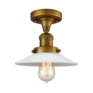 A thumbnail of the Innovations Lighting 517-1CH Halophane Brushed Brass / Matte White