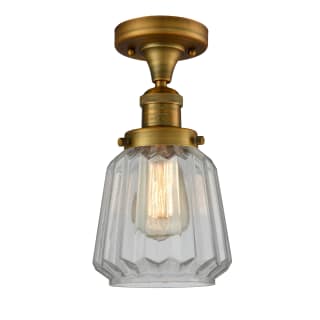 A thumbnail of the Innovations Lighting 517-1CH Chatham Brushed Brass / Clear Fluted